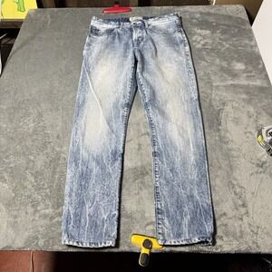 Scotch‎ & Soda Amsterdams Blauw Vernon Men's Straight Leg Jeans W29 / L32 Button
